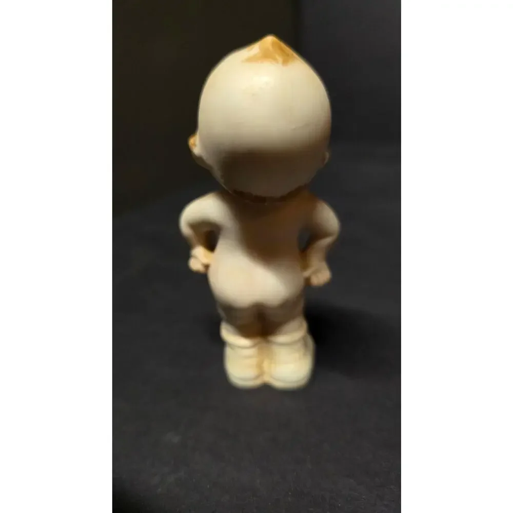 Vintage Japan Porcelain Baby Figurine Kewpie Doll Beige Small Decor Cute